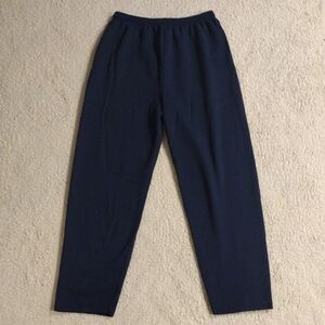 Hanes EcoSmart Size Large Dark Navy Blue Drawstring Cotton Sweatpants Workout